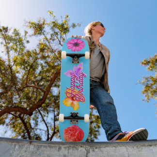 Jättepastellblomma Älskare Skateboard