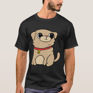 Jättepug hund grafisk illustration 214 t shirt