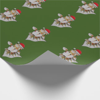 Jaunty Santa Hat Goldfish Jul Wrapping Papper Presentpapper