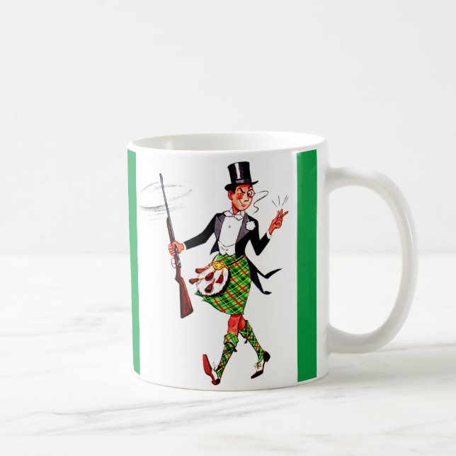 jaunty Scotsman med gevär Kaffemugg (Höger)