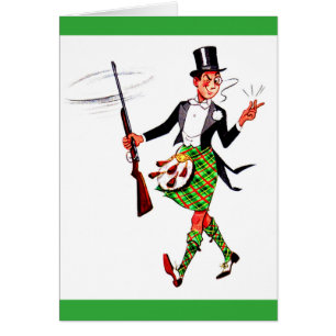 jaunty Scotsman med gevär OBS Kort