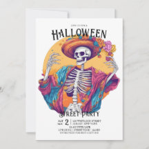 Jaunty Skeleton Flamboyant Dance Halloween fest