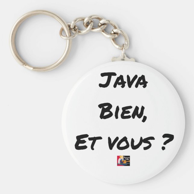 JAVA BIEN, ET VOUS ? - Jeux de mots Nyckelring (Framsidan)