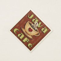 Java Cafe Coffee papper napkins
