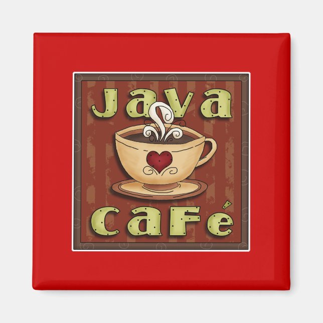 java cafe magnet (Framsidan)