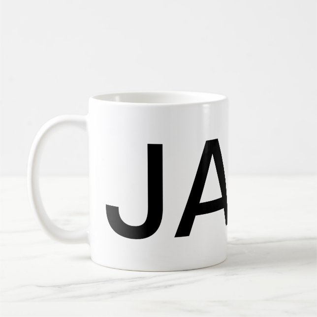 JAVA Giant Text Kaffemugg (Vänster)