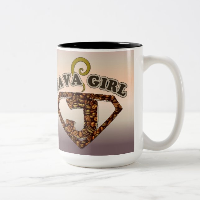 Java Girl Coffee Humor Coffee Mugg (Höger)