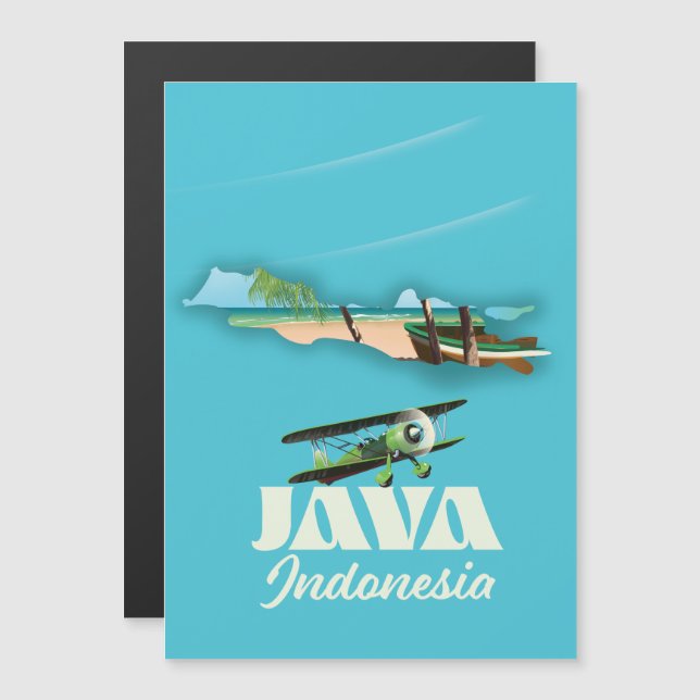 Java indonesia karta (Fram/baksida)