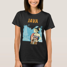 Java Indonesien Tempelturism Resa T Shirt