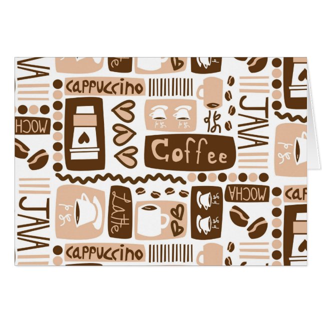 Java Java Java! Hälsningskort (Framsidan Horizontal)