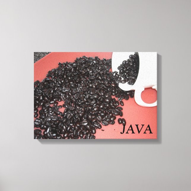 Java kaffedesign canvastryck (Framsida)