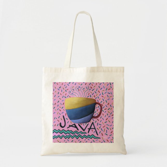 Java kaffeväska tygkasse (Framsidan)