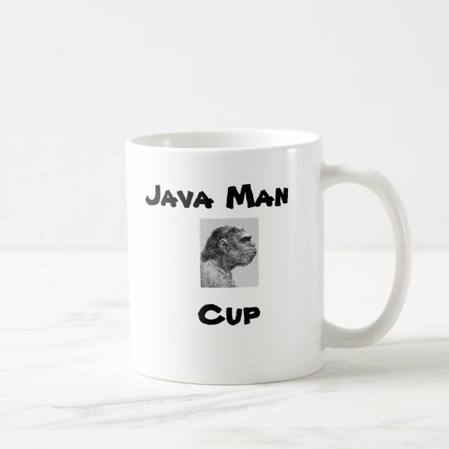 Java mankopp kaffemugg (Höger)