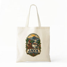 Java Morgonkaffe Vintage Budget Tote Bag