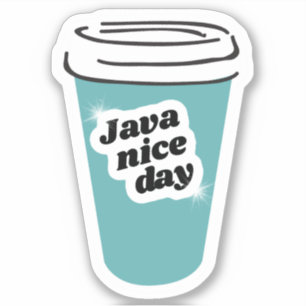 Java Nice Day Vinyl Sticker Klistermärken