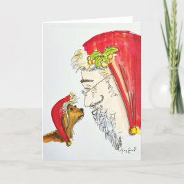 Java och Santa - Helgdag Card Meddelande