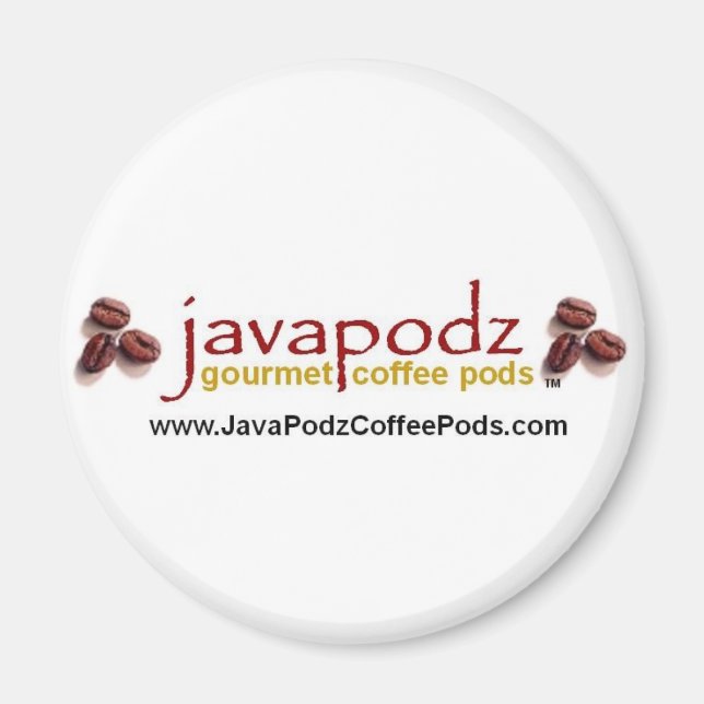 Java Podz Round Magnet (Framsidan)