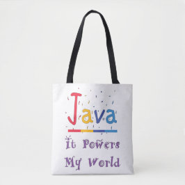 Java Powers my world Tygkasse