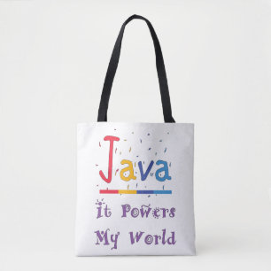 Java Powers my world Tygkasse
