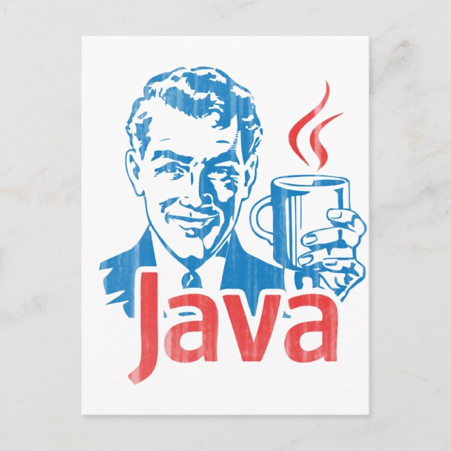 Java Programmer Gift Vykort (Framsida)