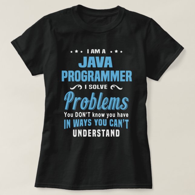Java-programmerare T Shirt (Design framsida)