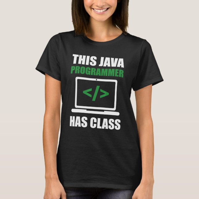 Java-programmeraren har klassprogrammeringskoder t shirt (Framsida)