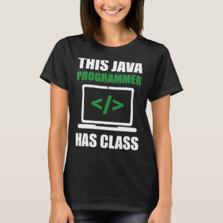 Java-programmeraren har klassprogrammeringskoder t shirt