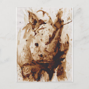 Java Rhino Vykort