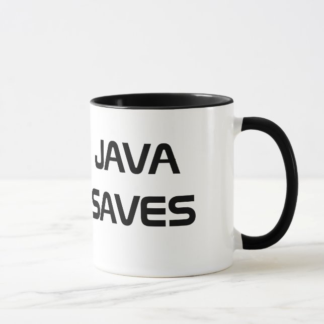 Java sparar kaffemuggen mugg (Höger)