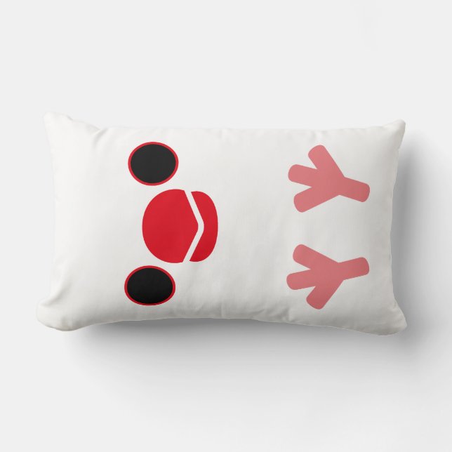Java sparrow (vit) lumbarkudde (Framsida)