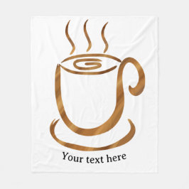 Java Steaming Cup | Trä Böjd Kaffe & Te Fleecefilt