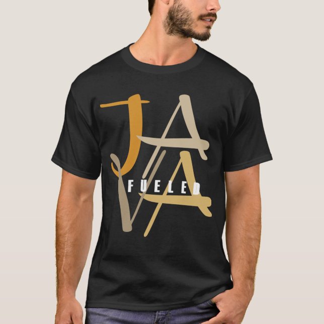Java tankade den grundläggande mörka T-tröja T Shirt (Framsida)