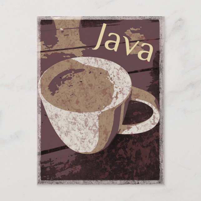 Java-Vintage Vykort (Framsida)