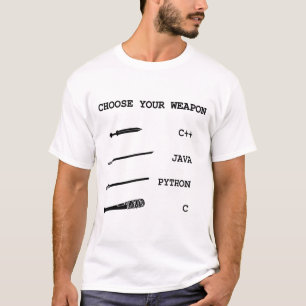 Java vs C++ vs pytonorm vs C som programmerar T Shirt