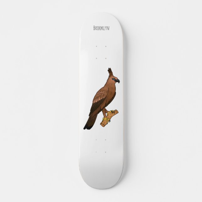 Javan Hawk eagle (tecknad) Mini Skateboard Bräda 18,5 Cm (Framsida)