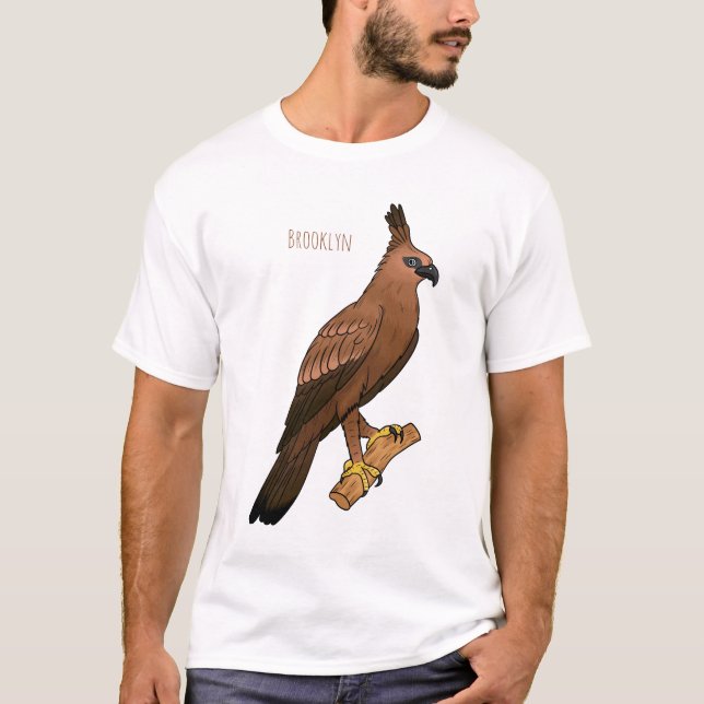 Javan Hawk eagle (tecknad) T Shirt (Framsida)