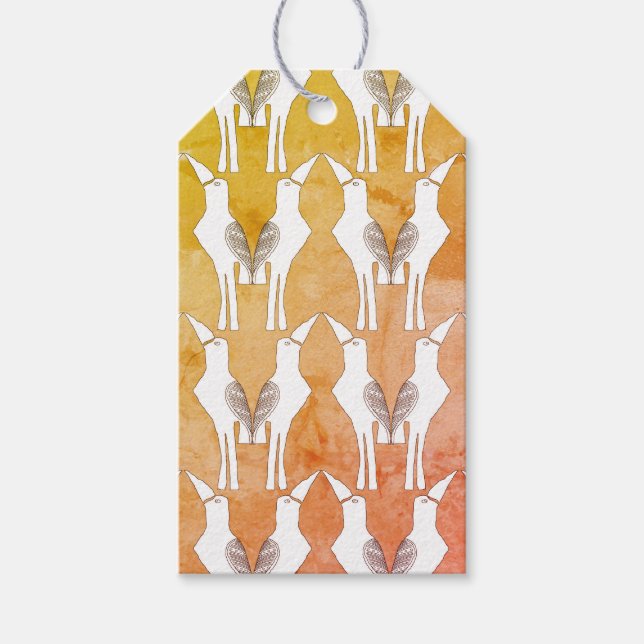 Javan Myna Bird - Decorative Gift Märkre Presentetikett (Framsidan)