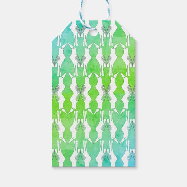 Javan Myna Bird Gift Märkres Presentetikett (Framsidan)