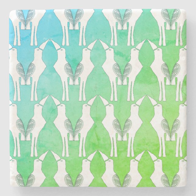 Javan Myna Bird Underlägg (Framsidan)