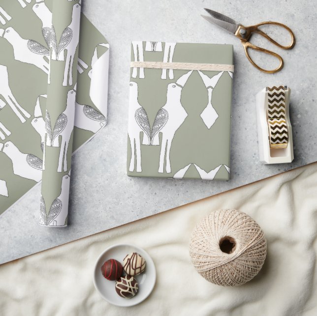 Javan Myna Bird - Wrapping Papper Presentpapper (Hantverk)