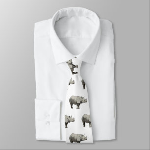 Javan rhinoceros tecknad illustration slips
