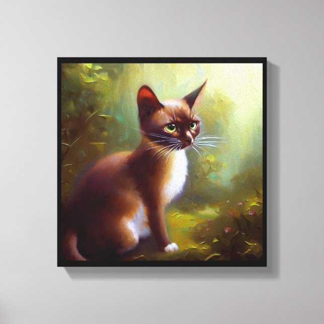 Javanesisk katt  canvastryck (Framsida)