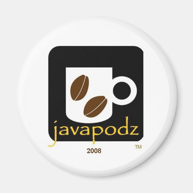 JavaPodz 2008 Kylmagnet Magnet (Framsidan)
