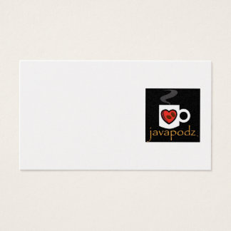 JavaPodz Small NoteCard Visitkort