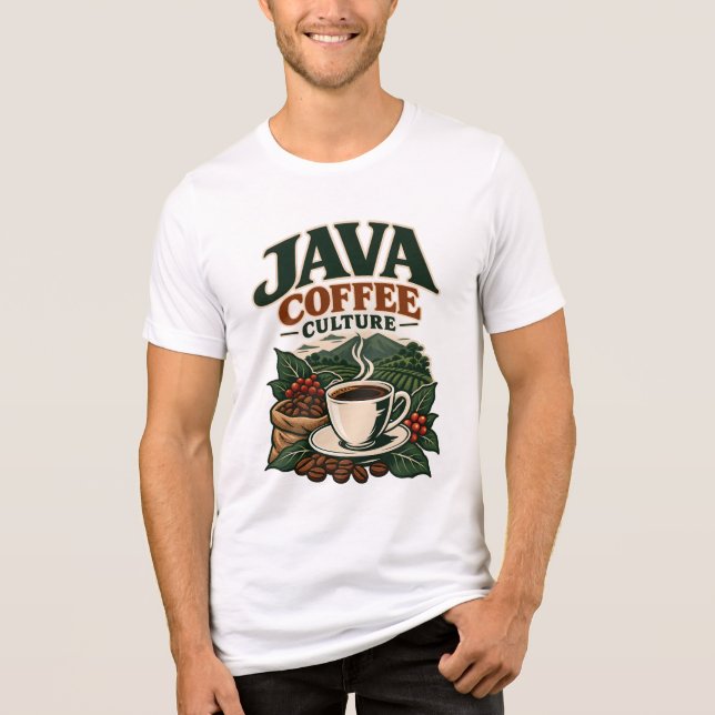 Javas kaffekultur t shirt (Framsida)