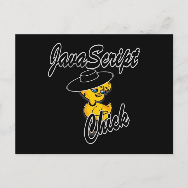 JavaScript-Chick nr 4 Vykort (Framsida)
