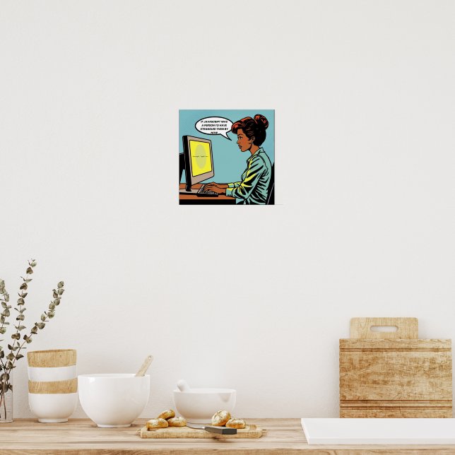 Javascript-fel för flicka på datorn poster (Kök)