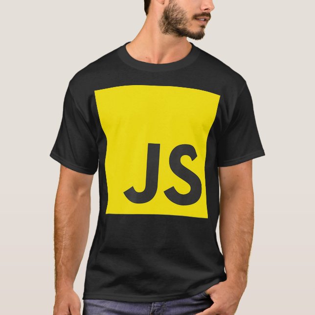JavaScript JS React Angular Vue Node Programmer Ge T Shirt (Framsida)