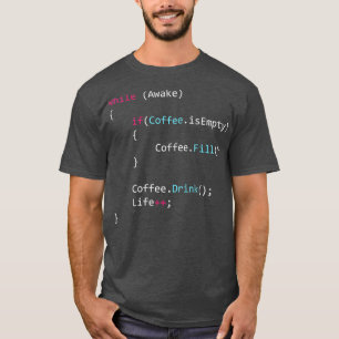 Javascript-krav för kaffe t shirt