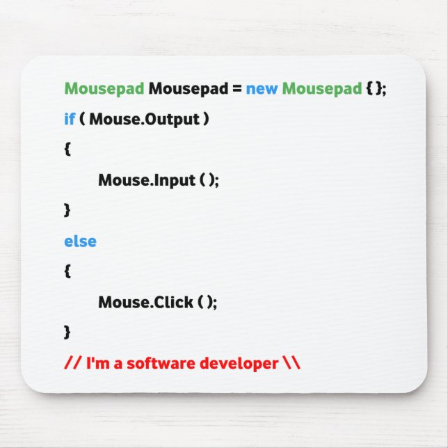 JavaScript Mousepad. Unik (utvecklare av Software) Musmatta (Framsidan)